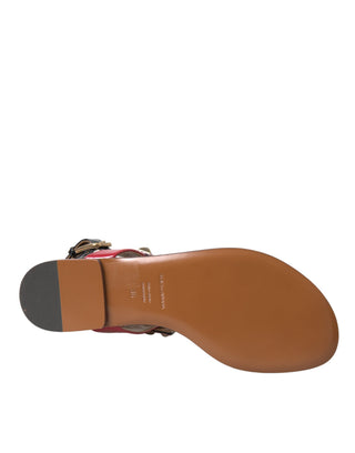Mehrfarbige Kristall-Sandalen Zehentrenner Schuhe