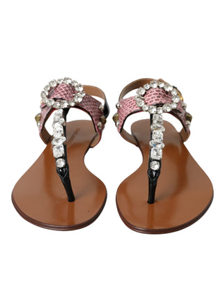 Mehrfarbige Kristall-Sandalen Zehentrenner Schuhe