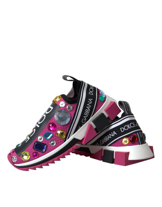 Pink Sorrento Crystals Sneakers Schuhe