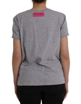 Camiseta gris de algodón L'Amore E'Bellezza