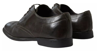 Zapatos formales de cuero verde para hombre