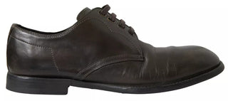 Zapatos formales de cuero verde para hombre