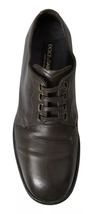 Zapatos formales de cuero verde para hombre