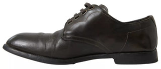 Zapatos formales de cuero verde para hombre
