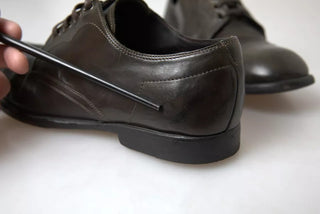 Zapatos formales de cuero verde para hombre