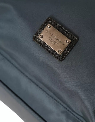 Mochila para hombre azul de nailon con parche #DGFamily