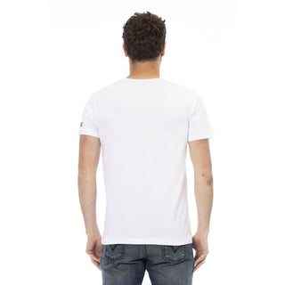 Weißes Baumwoll-Herren-T-Shirt