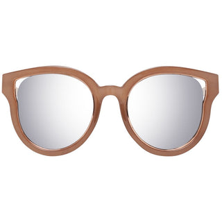 Braune Sonnenbrille aus Metall und Kunststoff