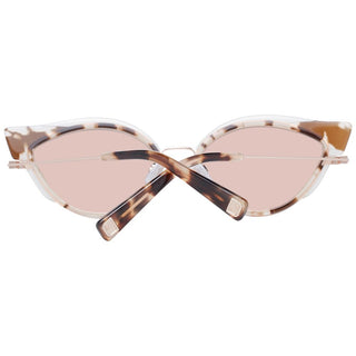 Gafas de sol de metal y plástico marrones