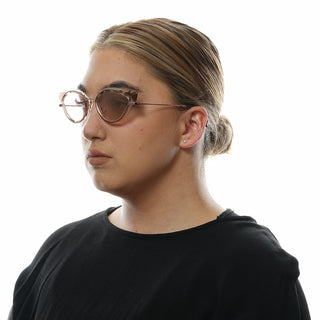 Gafas de sol de metal y plástico marrones