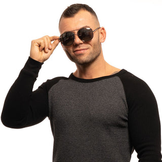 Gafas de sol de metal gris