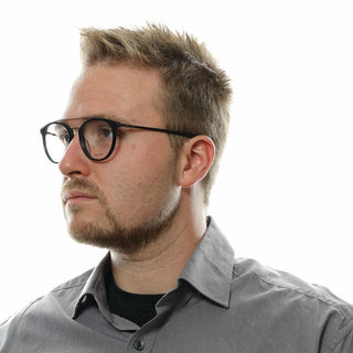 Schwarze Brille aus Metall & Kunststoff (Fassungen)