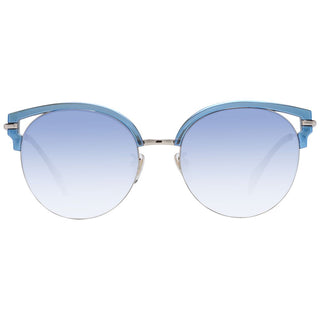 Blaue Sonnenbrille aus Metall und Kunststoff