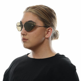 Gafas de sol de metal dorado