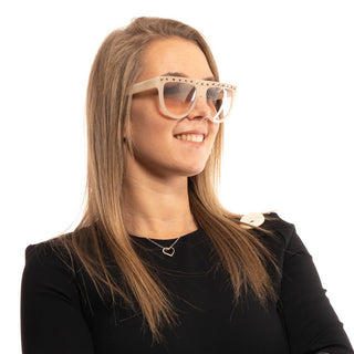 Weiße Kunststoff-Sonnenbrille