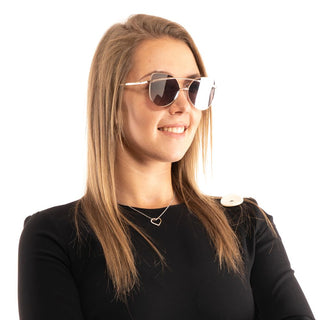 Roségold-Metallsonnenbrille