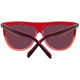 Burgunderfarbene Sonnenbrille aus Kunststoff
