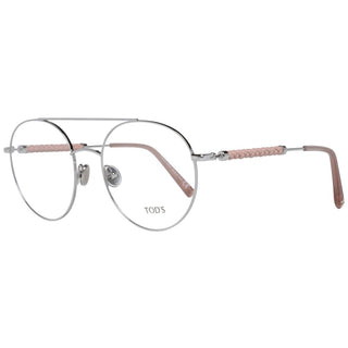 Gafas de metal y cuero plateadas (marcos)