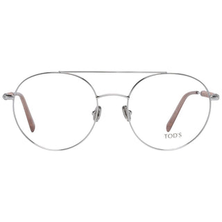 Gafas de metal y cuero plateadas (marcos)