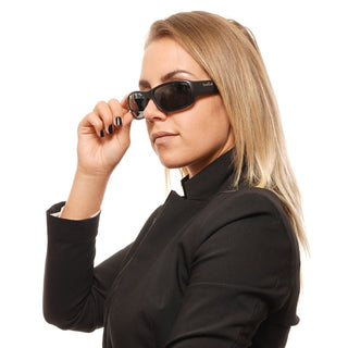 Schwarze Plastik-Sonnenbrille