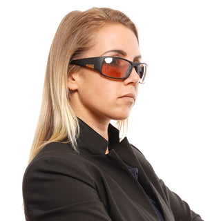 Schwarze Plastik-Sonnenbrille