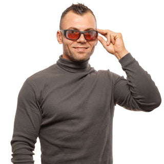 Schwarze Plastik-Sonnenbrille