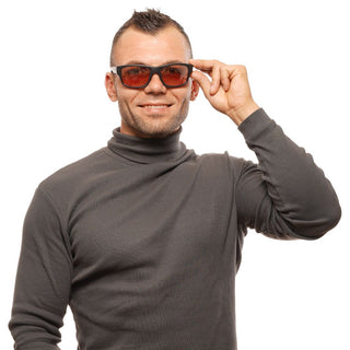 Schwarze Plastik-Sonnenbrille