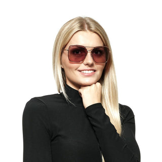 Roségold-Metallsonnenbrille