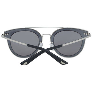 Sonnenbrille aus silbernem Metall und Kunststoff