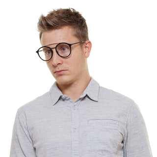 Schwarze Brille aus Metall & Kunststoff (Fassungen)