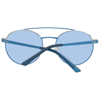Blaue Sonnenbrille aus Metall und Kunststoff
