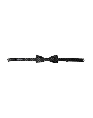 Dark Gray Silk Fantasy Adjustable Neck Men Papillon Bow Tie