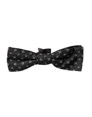 Dark Gray Silk Fantasy Adjustable Neck Men Papillon Bow Tie