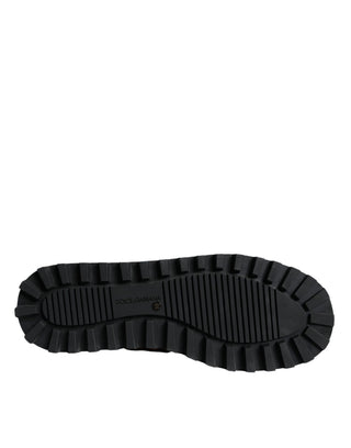 Braune Stiefeletten mit Leopardenmuster und Polsterung