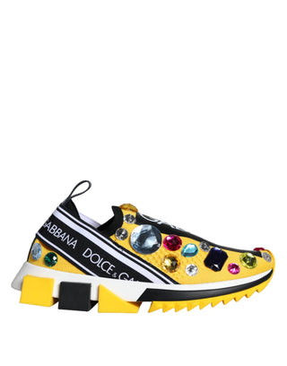 Zapatillas deportivas amarillas Sorrento con cristales para mujer