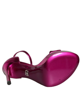 Sandalias con tacones y tiras al tobillo KEIRA fucsia  