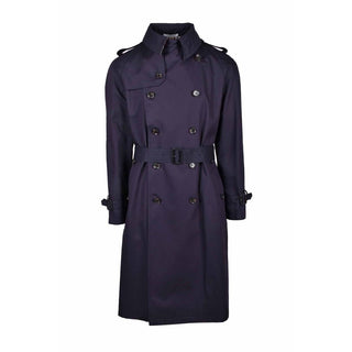 Gabardina azul de algodón para hombre
