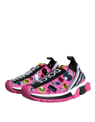 Zapatillas bajas rosas Sorrento con cristales