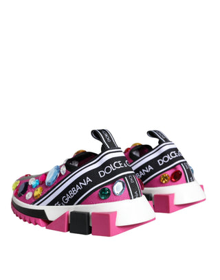 Zapatillas bajas rosas Sorrento con cristales