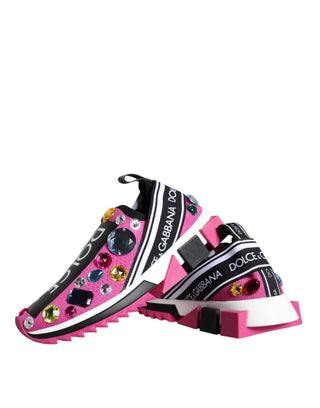Zapatillas bajas rosas Sorrento con cristales