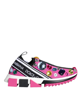 Zapatillas bajas rosas Sorrento con cristales