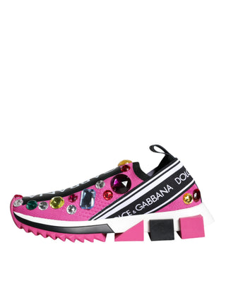 Zapatillas bajas rosas Sorrento con cristales