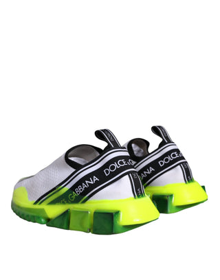 Weiße Gelbe Slip-On Sorrento Sneakerschuhe