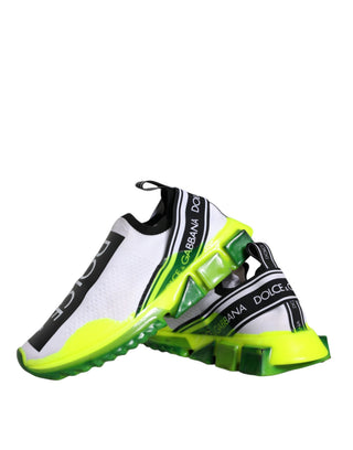 Weiße Gelbe Slip-On Sorrento Sneakerschuhe