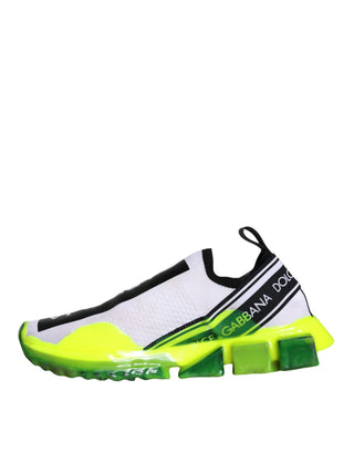 Weiße Gelbe Slip-On Sorrento Sneakerschuhe