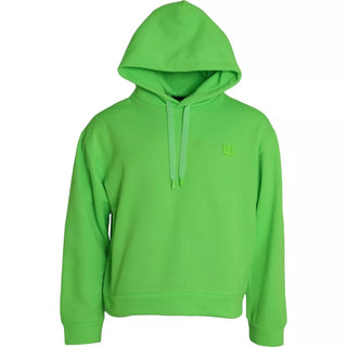 Grüner Kapuzenpullover mit Logo