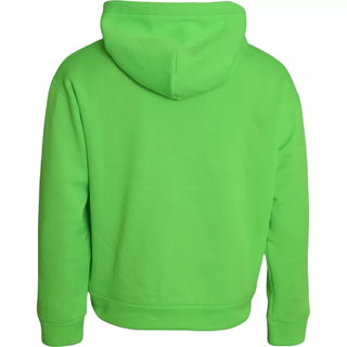Grüner Kapuzenpullover mit Logo