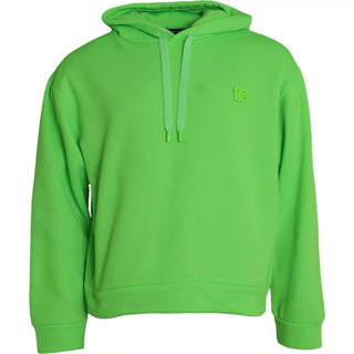 Grüner Kapuzenpullover mit Logo