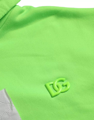 Grüner Kapuzenpullover mit Logo