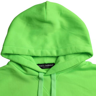 Grüner Kapuzenpullover mit Logo